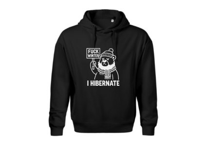 Hibernating hoodie Black / White