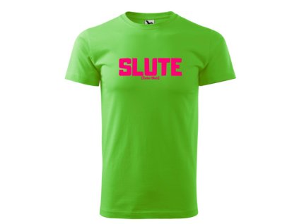 Slute T-shirt Apple Green/Pink