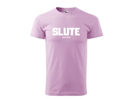Slute T-shirt Orchid/White