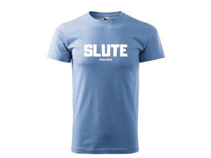 Slute T-shirt Sky Blue /White