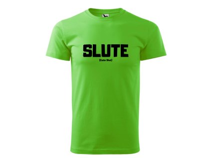Slute T-shirt Apple Green/Black