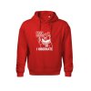 Hibernating hoodie Red / White