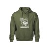 Hibernating hoodie Khaki / White