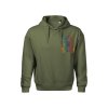 Winter Teddy  hoodie Khaki / Rainbow