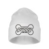 Puppy Beanie White / Black