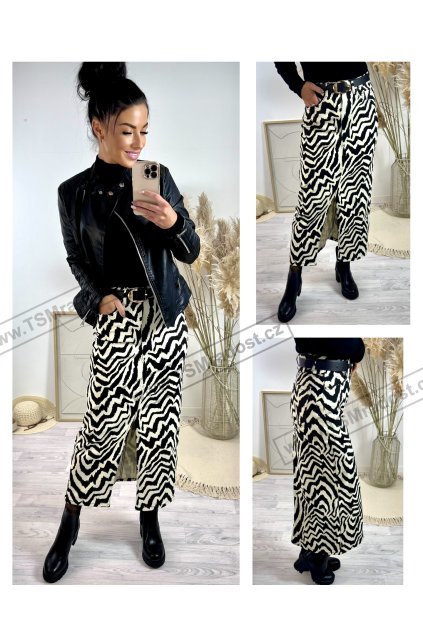 Sukně džínová s páskem zebra ANIMAL