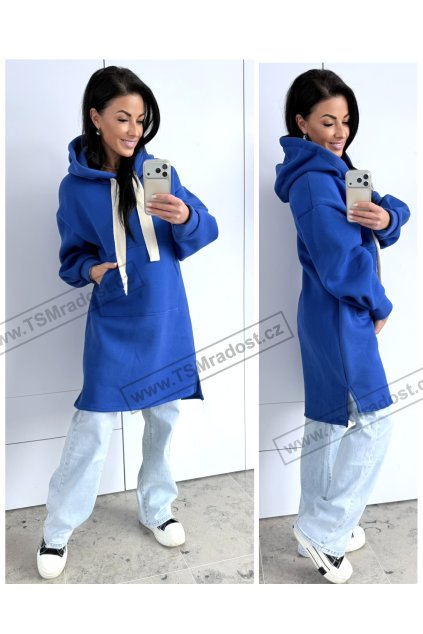 Mikina zateplená PRODLOUŽENÁ VIA