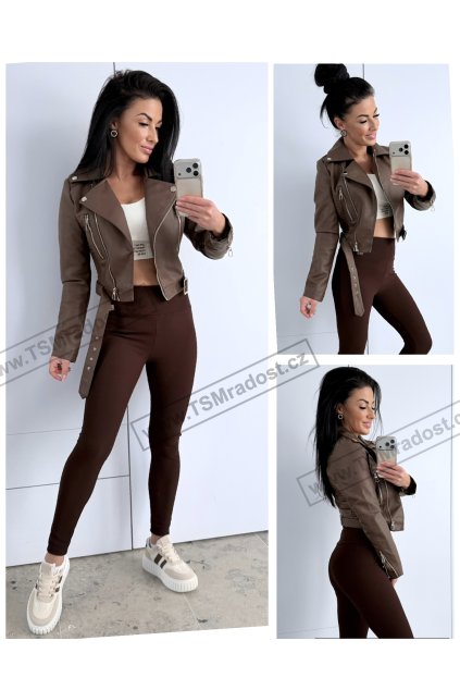 Bunda hnědá koženka SOUL