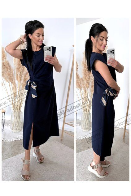 Šaty s vázáním na boku CHERRY