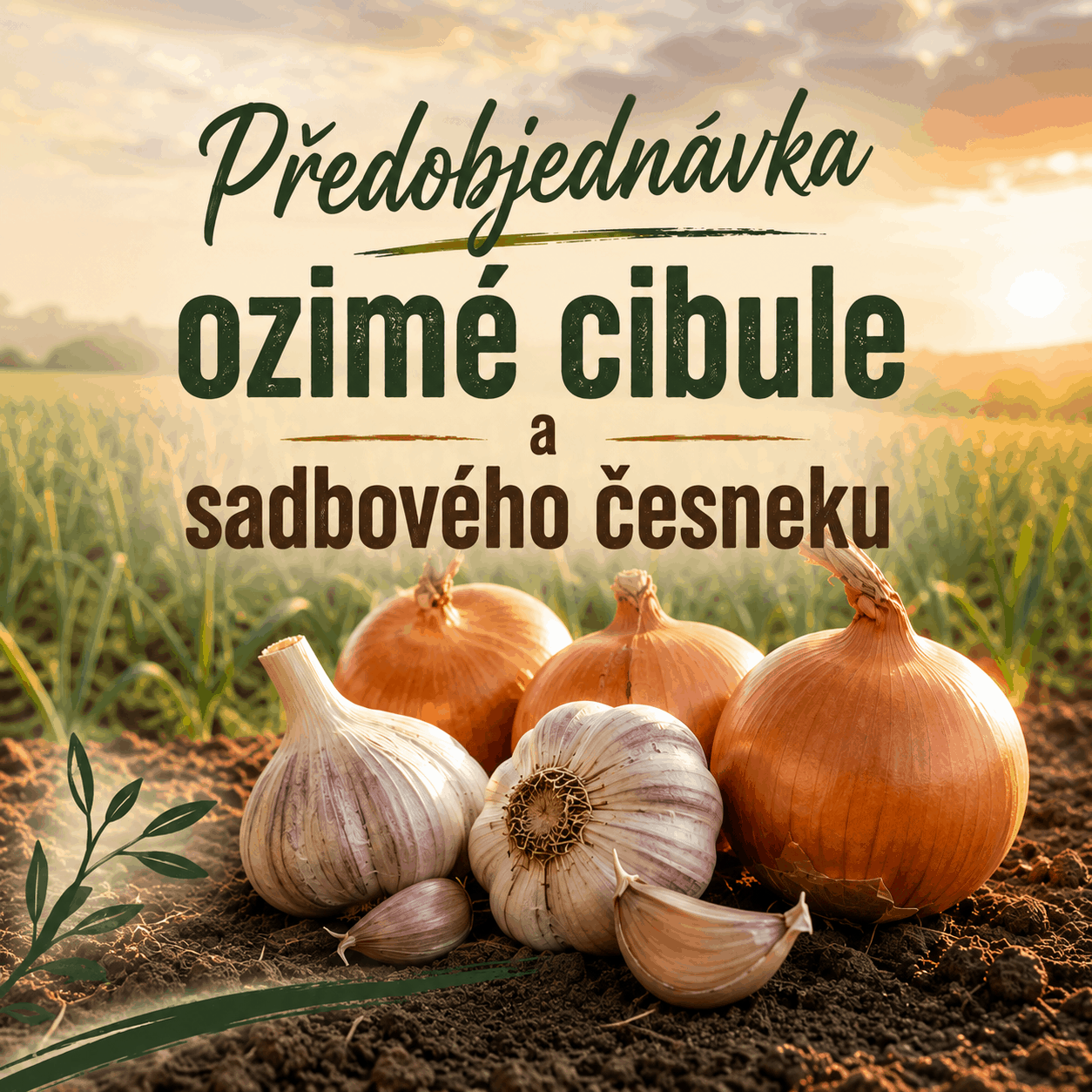 Předobjednávka ozimé cibule a česneku