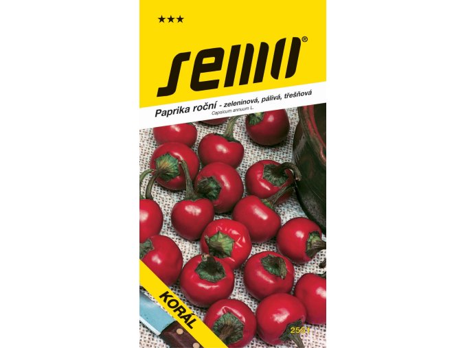 Paprika zel. pálivá - Korál třešňová, pole 0,5g /SHU 30 000/