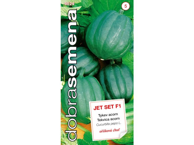Dobrá semena Tykev acorn - Jet Set F1, tm zelená 9s
