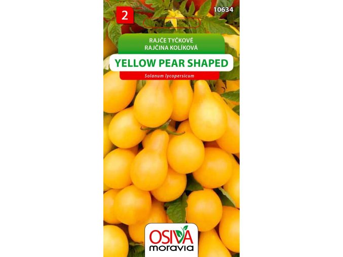Rajče tyčkové rybízové - Yellow Pear Shaped