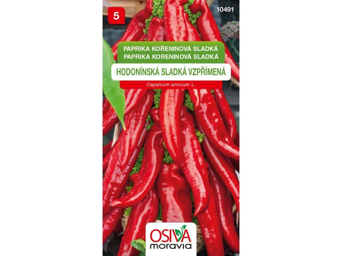 Paprika zeleninová - kořeninová - Hodonínská sladká