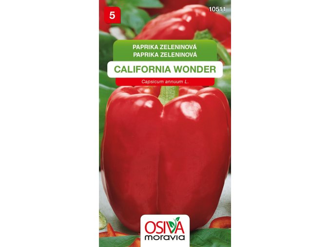 Paprika zeleninová - sladká - California Wonder
