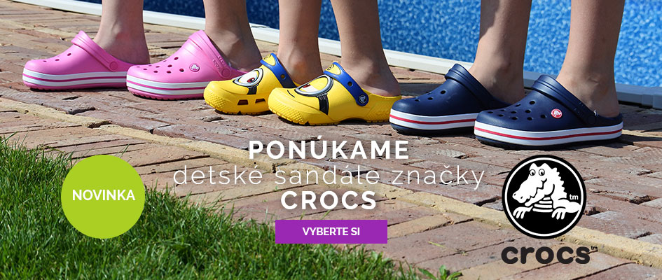 Ponúkame detské sandále značky Crocs