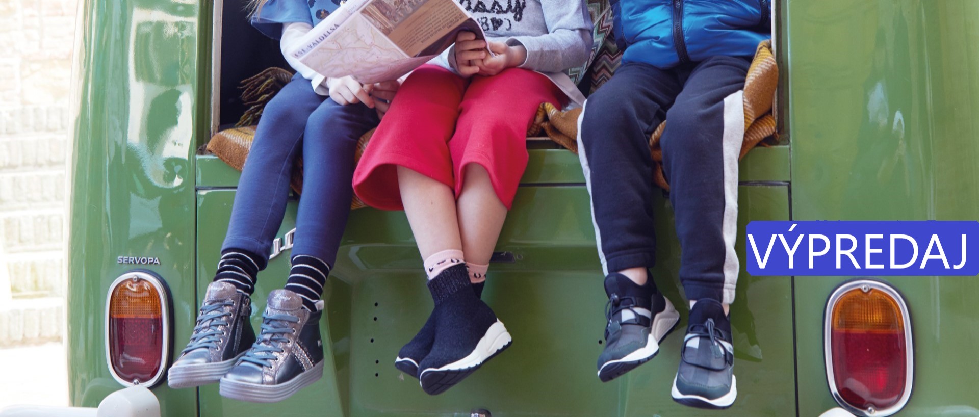 Detské topánky v akcii