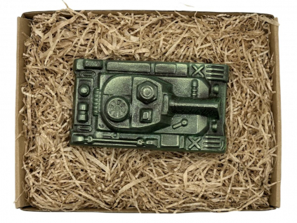 3D čokoládový tank