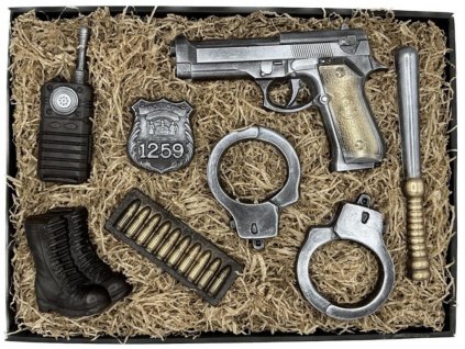 Csokoládé készlet rendőröknek