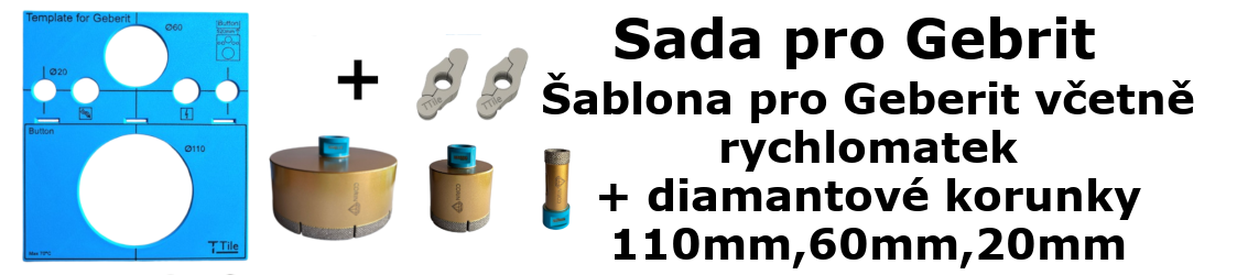 Šablona na Geberit + korunky