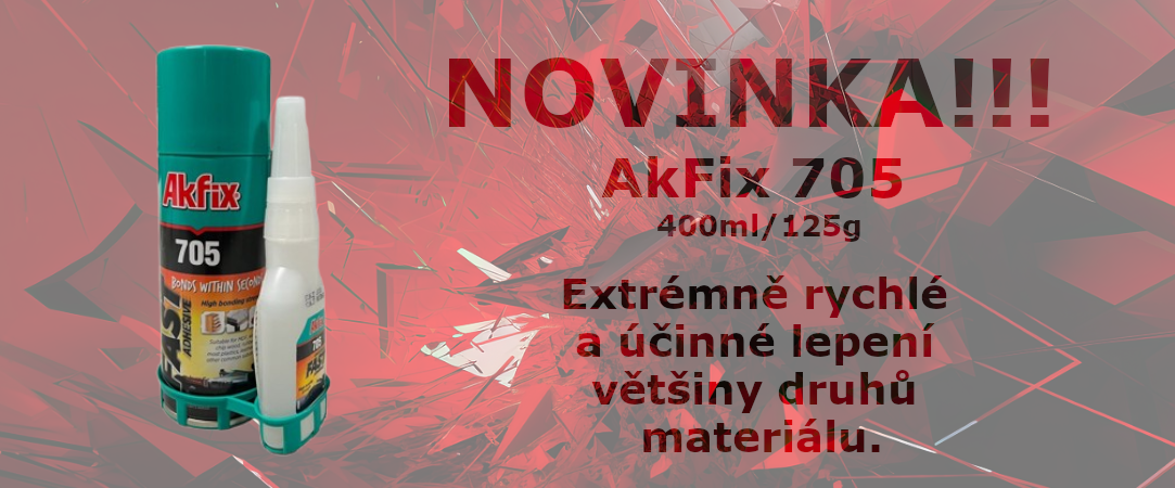 Sekundové lepidlo Akfix