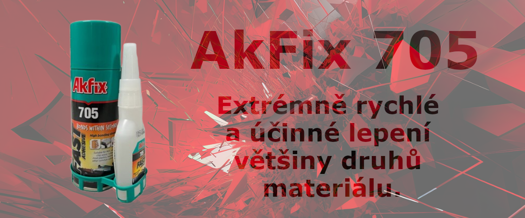 Sekundové lepidlo Akfix