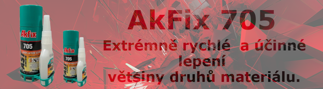 Sekundové lepidlo Akfix