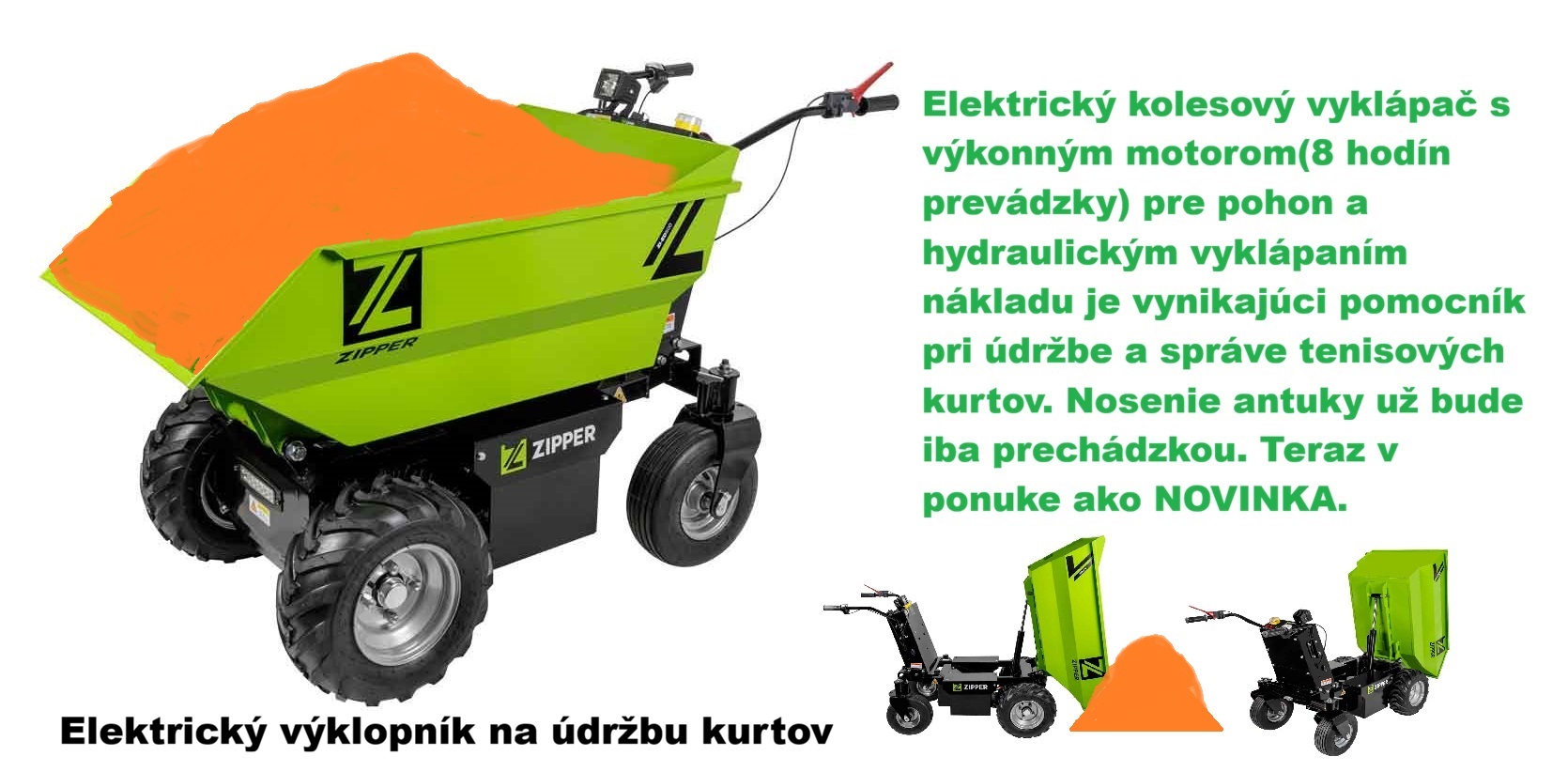 Elektrický výklopník Zipper ED500