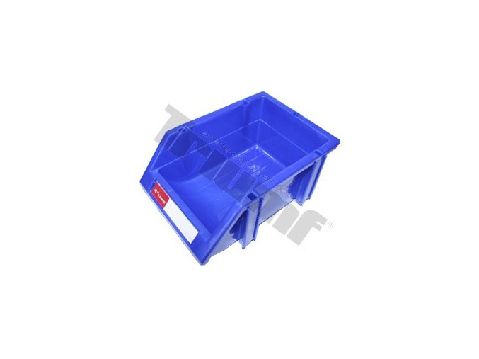 Plastová prepravka - stohovateľný organizér , modrá farba - 88 x 180 x 120 mm