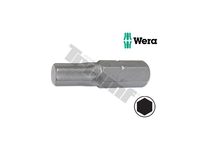 Bit WERA Z Hex-Plus inbus 1,5/25 čierny, vstup šesťhran 1/4" DIN 3126-D 6,3, - 2,0 / 25 mm