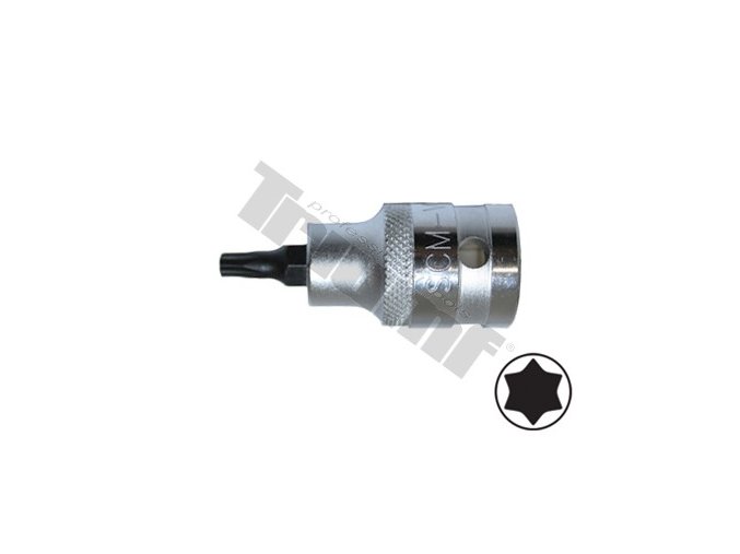 Nástavec Torx v 1/2" hlavici, nevŕtaný, L - 55 mm - T50