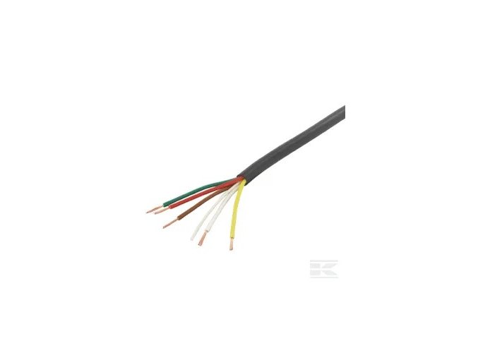 Kábel pre príves PVC 5x0,75 mm2