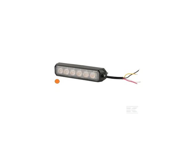 Maják, oranžový, 6 LED