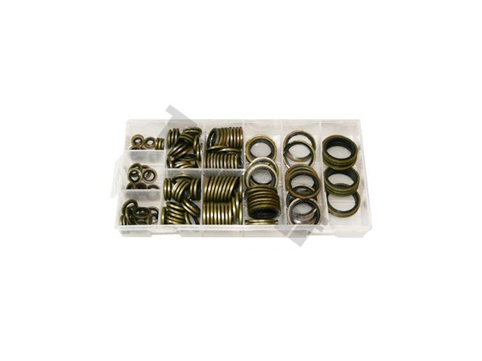 SADA OCELOVYCH PODLOZIEK S TESN.GUM 150diel