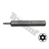 Bit Torx vŕtaný, 10 mm driek, dĺžka 75 mm - T10