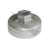 Hlavica na olejové filtre hliníková - 64 mm / 14 hran