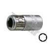 Adaptér s poistkou pre 1/4", 6 mm bity