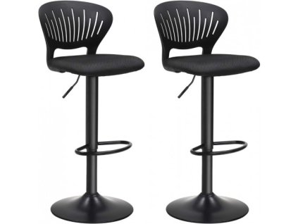 Bárszékek 2 db SONGMICS LJB04BK