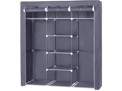 Szekrény 175x150x45cm SONGMICS RYG12G - szürke