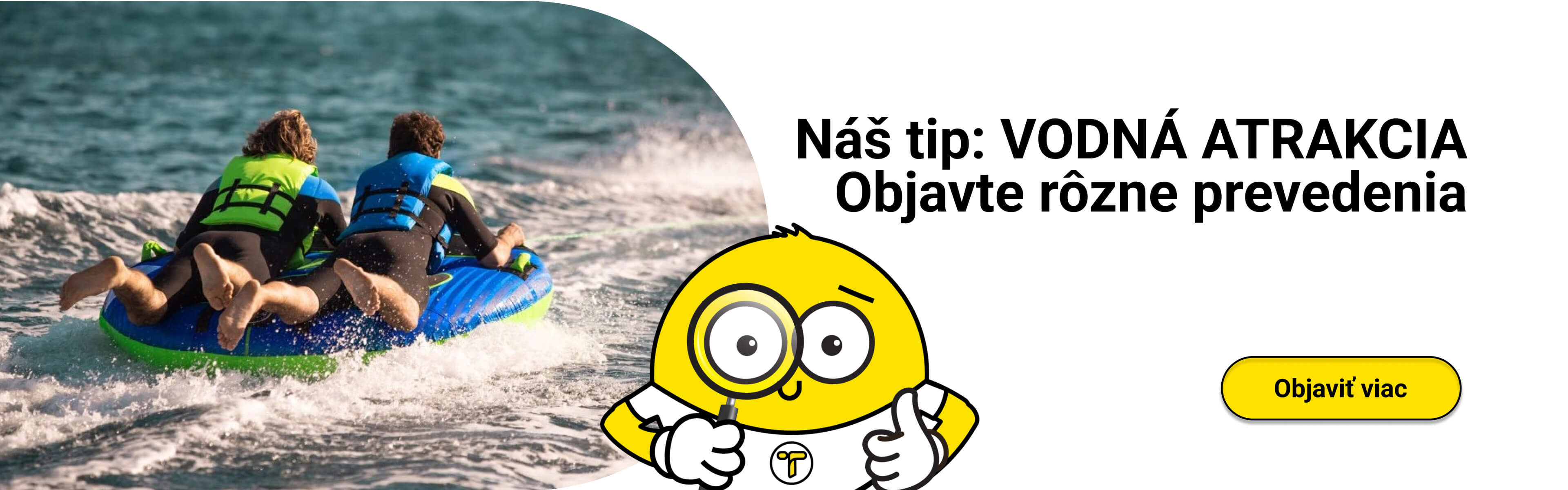 Vodné atrkcie - nafukovacie koleso za čln