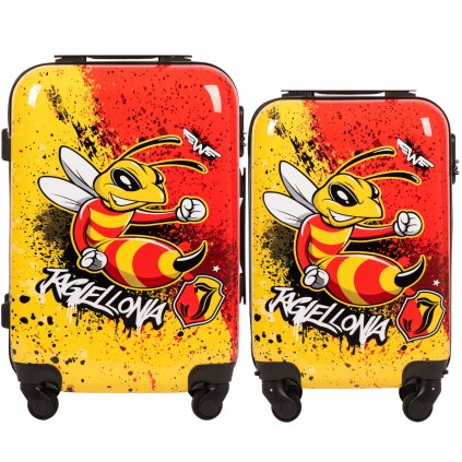 Sada 2 ks kabínových kufrov S+XS Wings x Jagiellonia BEE