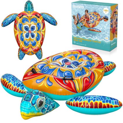 Nafukovačka TURTLE Majolica print 183x173cm Bestway 41523