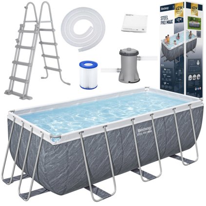 Bestway bazén 412x201x122 mramor 8v1 - 56722