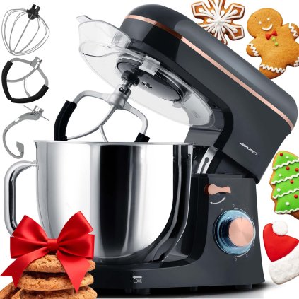 Berdsen 1400 W BD-756 3-v-1 planetárny mixér kuchynský robot 6 l