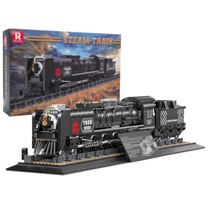 Sada stavebných kociek retro lokomotívy, 1546 dielikov