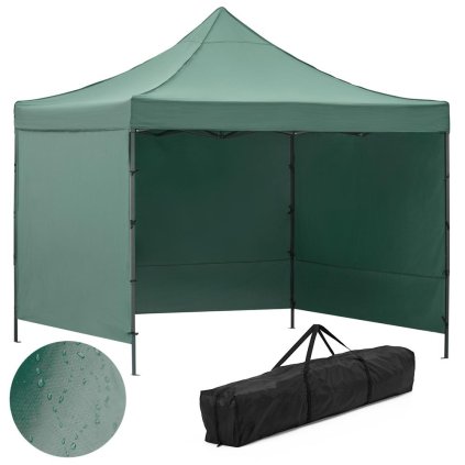 Komerčný stan 3×3 m – záhradný veľtrhový pavilón Springos, zelený GP0001