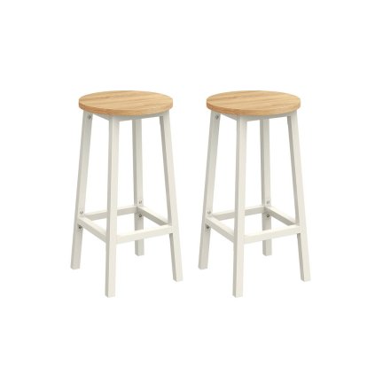VASAGLE Sada barových stoličiek – 2 ks LBC032W09