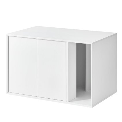 Feandrea skrinka na mačaciu toaletu s push-to-open dvierkami – biela PCL013W01