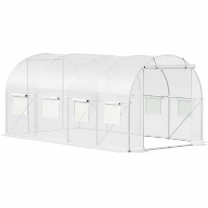 Springos Záhradný skleník / fóliovník 4 × 2,5 × 2 m GT0009 UV-4, 140 g/m²