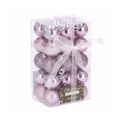 pol pl Bombki choinkowe 30 szt ozdoby swiateczne zestaw 3cm rozowy 30111 6 1000x800